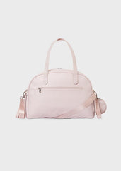 Bolso Pañalera Flecos Baby Pink