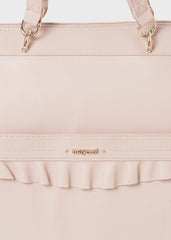 Bolso Pañalera Volantes Light Pink Mayoral Detalles