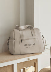 Bolso Pañalera Frase Beige Mayoral