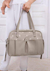 Bolso Pañalera De Estrellas Beige Mayoral Manijas