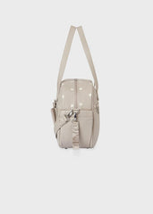 Bolso Pañalera De Estrellas Beige Mayoral Correa