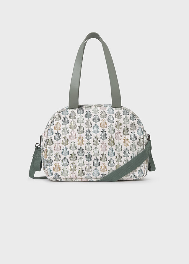 Bolso Pañalera Estampado Hojas Verde Mayoral estilo 