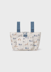 Bolso Pañalera Estampado Safari Azul Mayoral