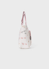 Bolso Pañalera Estampado Safari Rosa Mayoral Modelo