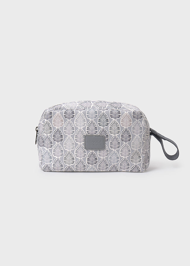 Neceser Estampado Hojas Gris Mayoral