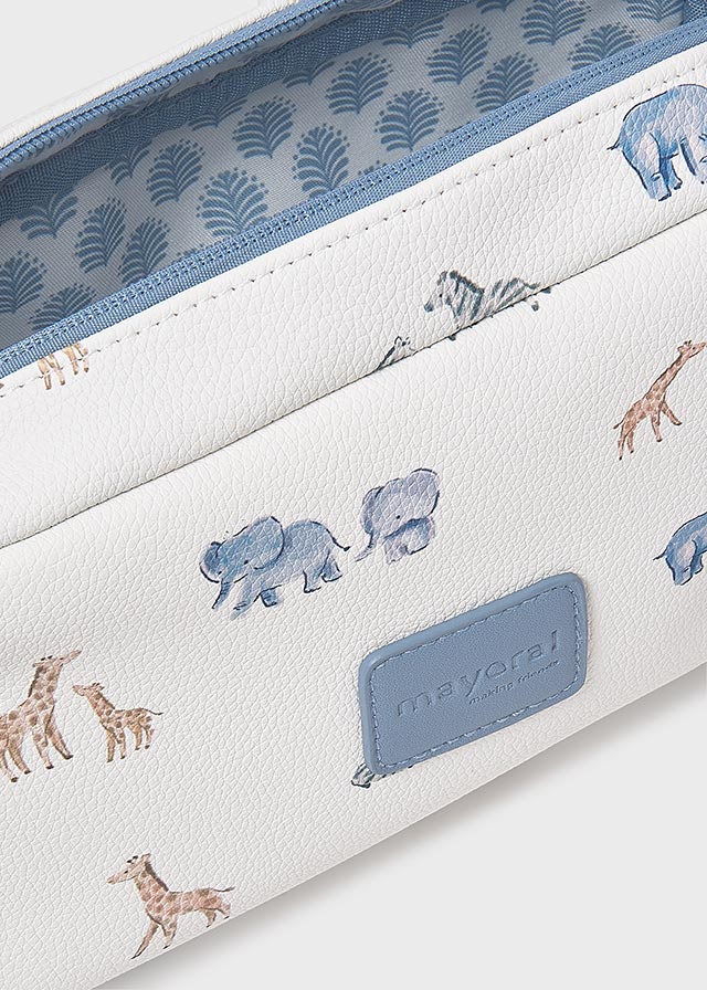 Neceser Estampado Safari Azul Mayoral Detalle