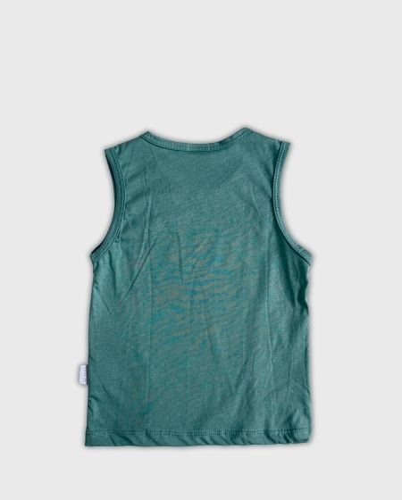 Camiseta Esqueleto Estampado Playa
Verde