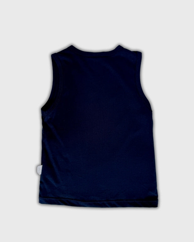 Camiseta Esqueleto Estampado Leon Navy