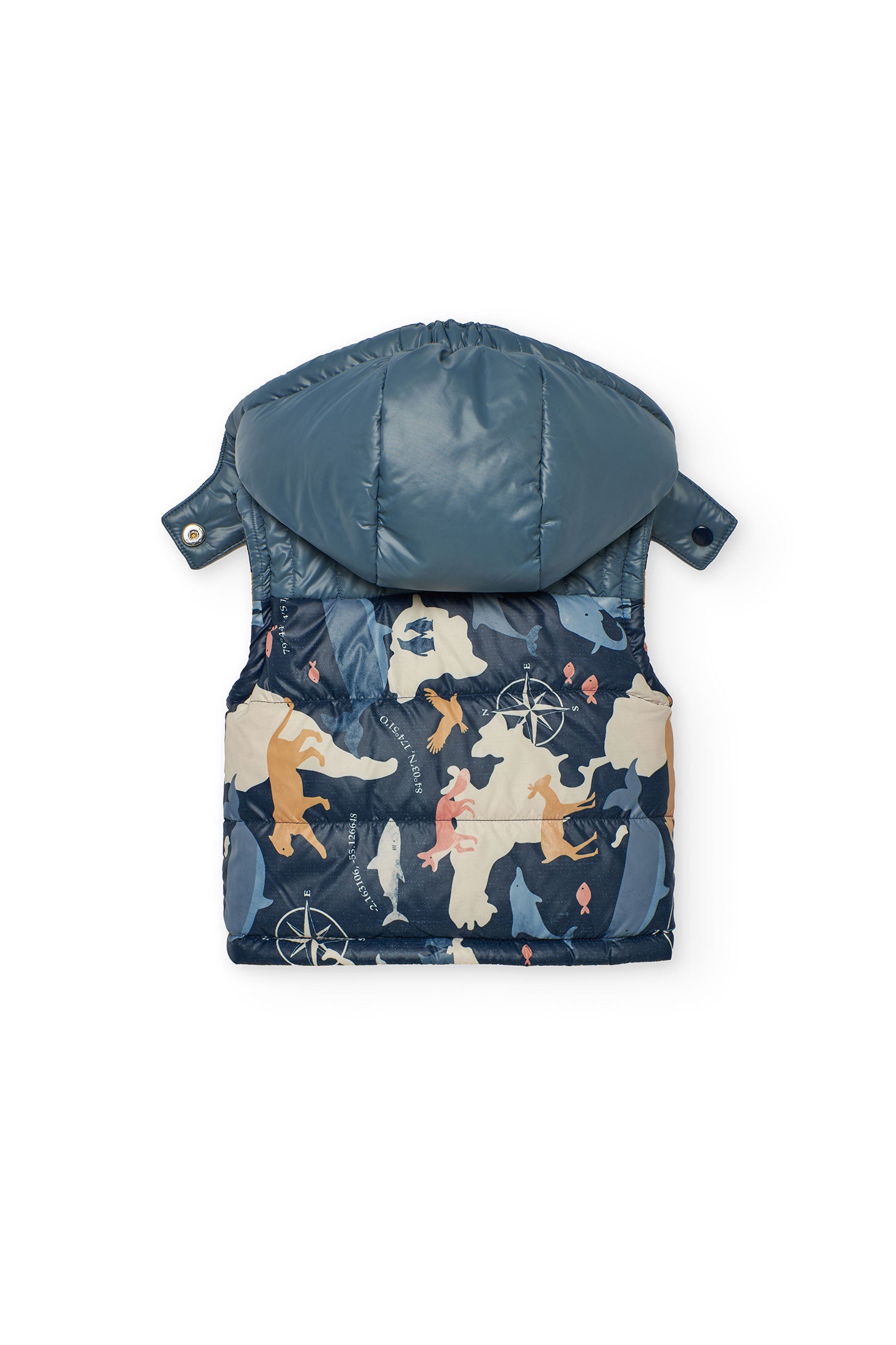 Chaleco infantil reversible estampado Boboli