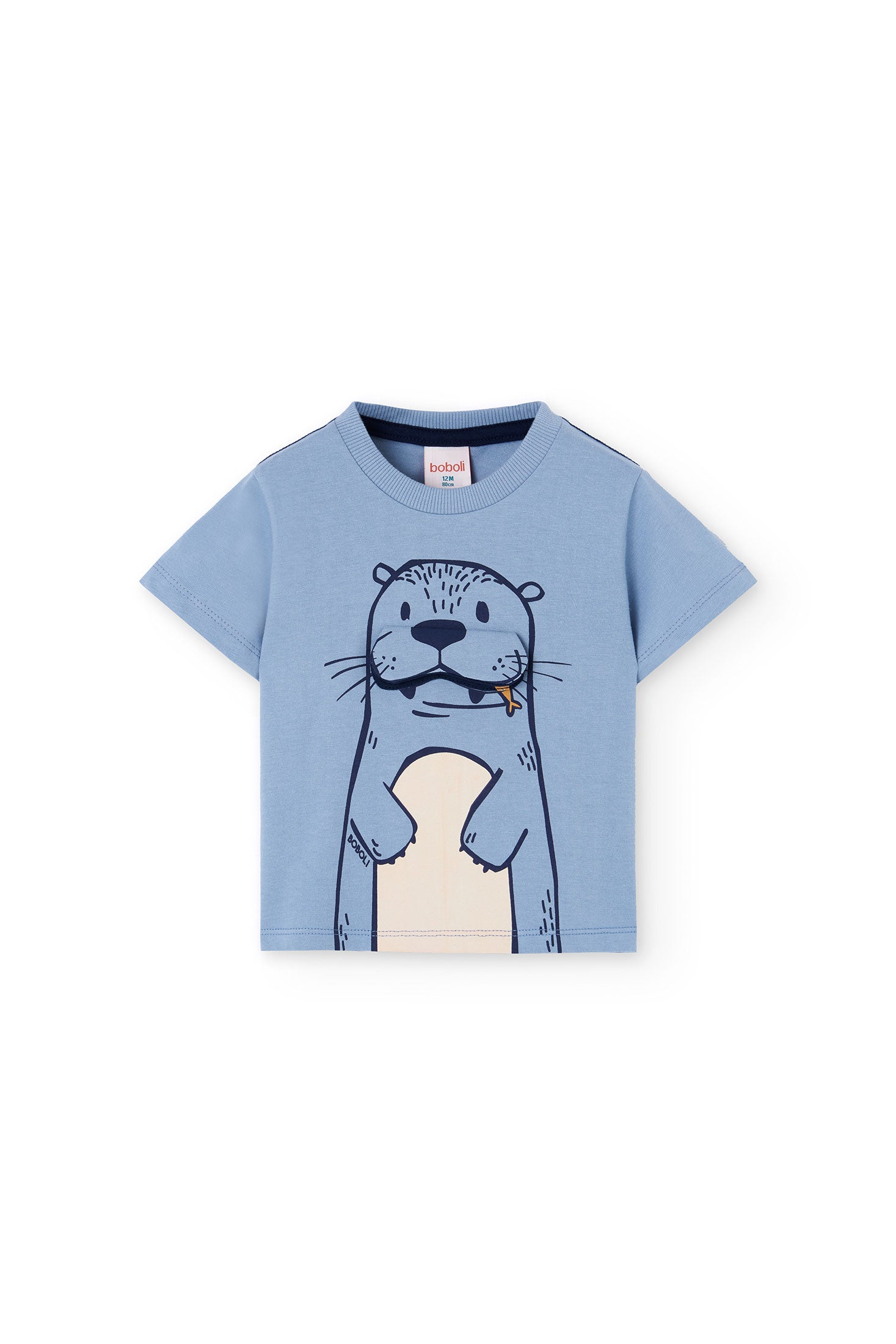 Camiseta Interactiva Nutria Azul Boboli