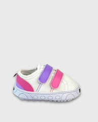 Tenis Velcro Lila Rosa Melosos Niña