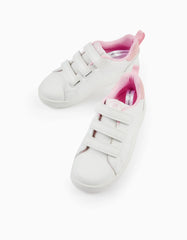 Tenis Velcro Combinado Rosa Zippy