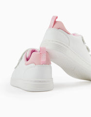 Tenis Velcro Combinado Rosa Zippy