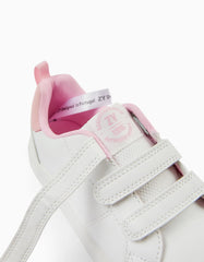 Tenis Velcro Combinado Rosa Zippy