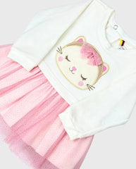 Conjunto Saco Gato Bordado Tul Detalle