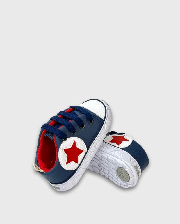 Tenis Cordones Estrella Navy Melosos Estilo