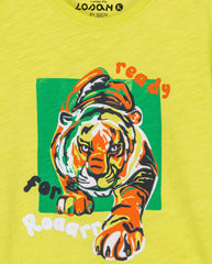 Camsieta Estampado Tigre Verde