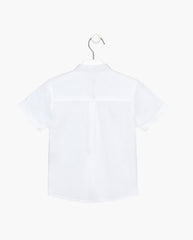 Camisa Manga Corta Blanca Cuello Mao