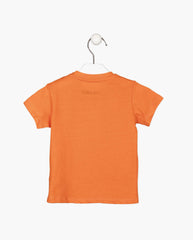 Camiseta Estampado Tigre Naranja