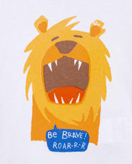 Camiseta Estampado León Be Brave