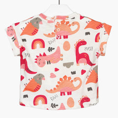 Camisa Estampada Dino Rosa