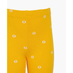 Leggins Estampado Margaritas Amarillo