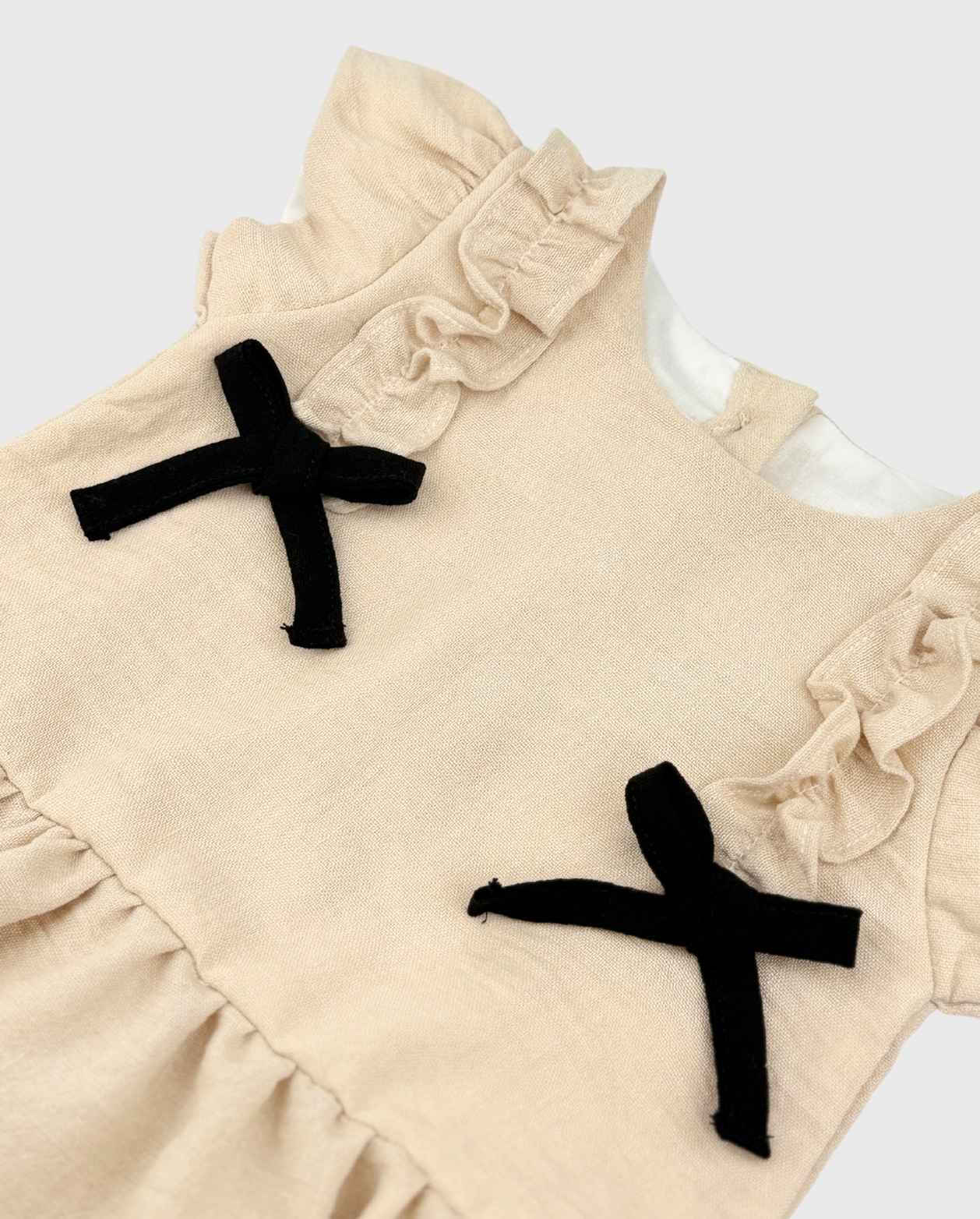 Conjunto Blusa Moños y Cubre Pañal Bebé Niña Travesuras