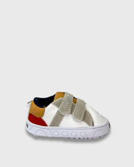 Tenis Velcro Combinado Gris Melosos Niño
