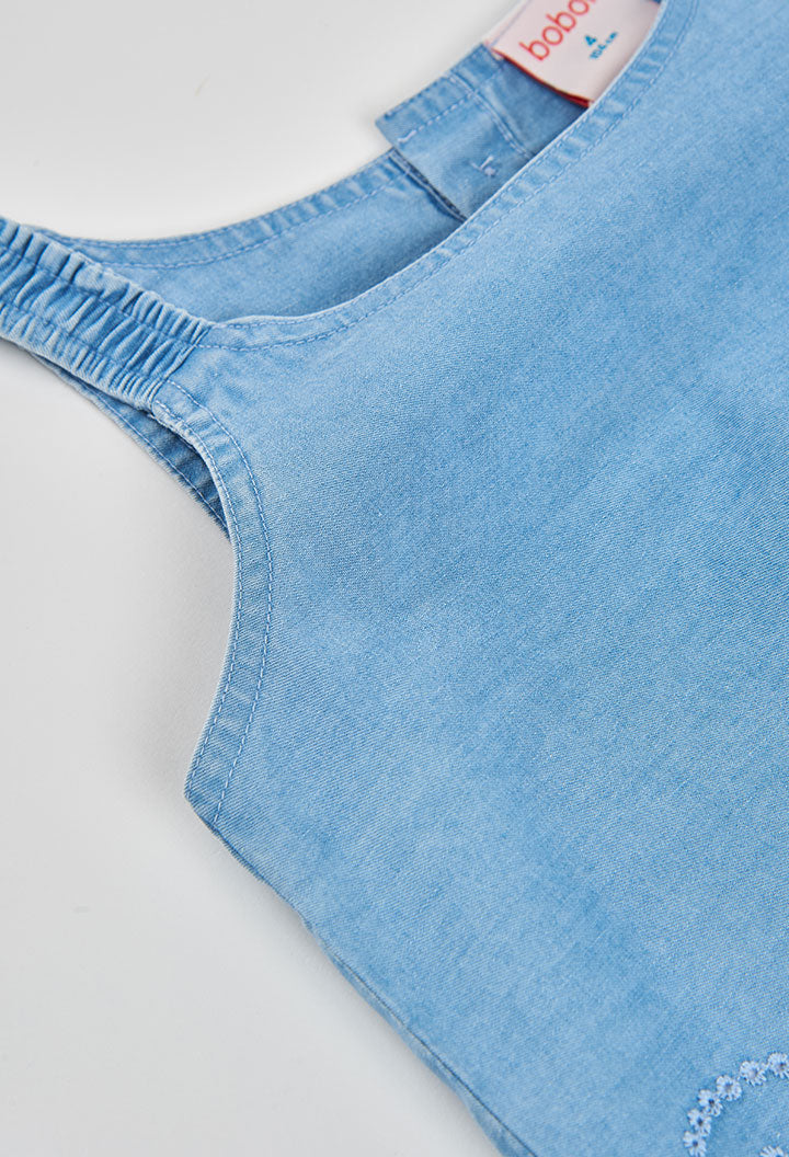 Conjunto Pantalón Denim Claro Boboli detalle