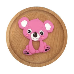 Rasca Encía En Silicona Koala Colores Rosa