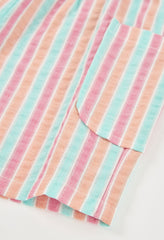 Conjunto Short Rayas Playa Azul Boboli