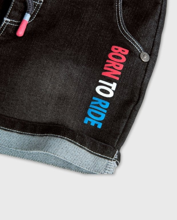 Conjunto Bermuda Carro Gris Boboli Detalle