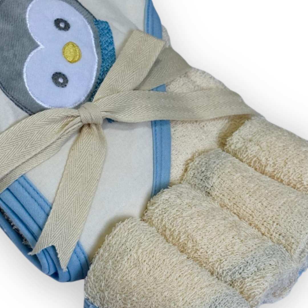 Toalla Con Babitas Estampado Surtido Pingüino 
