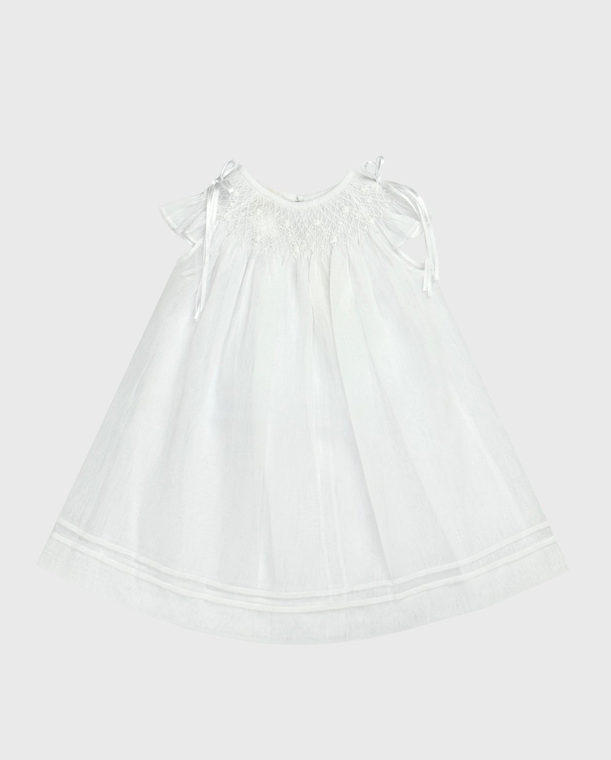 Vestido Ceremonia con Gorro Blanco