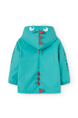 Chaqueta Impermeable Dinosaurios Turquesa Boboli Estilo