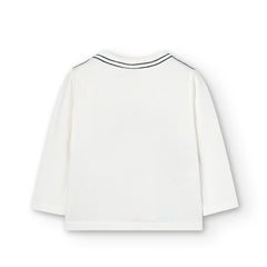 Camiseta Manga Larga Perrito Blanco