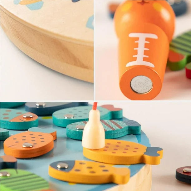 Juguete Pesca Madera Montessori estilo 