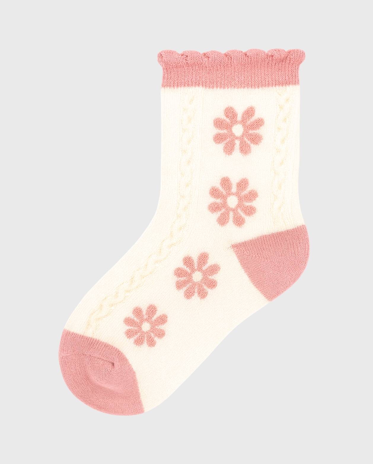 Medias Para Bebé Niña Largas Estilo Conejo Flores