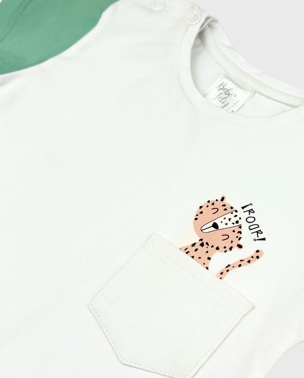 Conjunto Camiseta Bolsillo Verde 100% Algodón Bolsillo