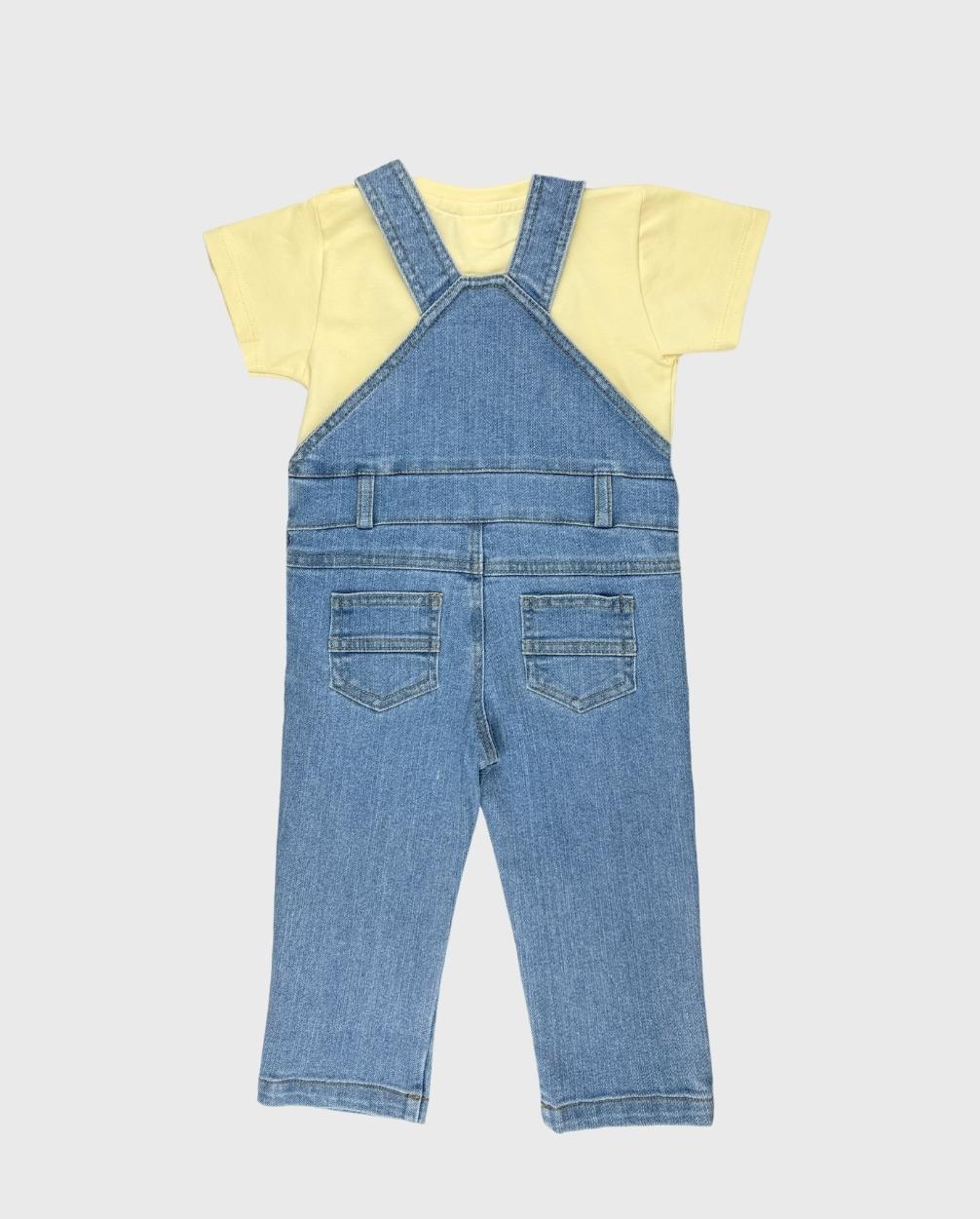 Conjunto Overol Largo Safari Denim Yellow