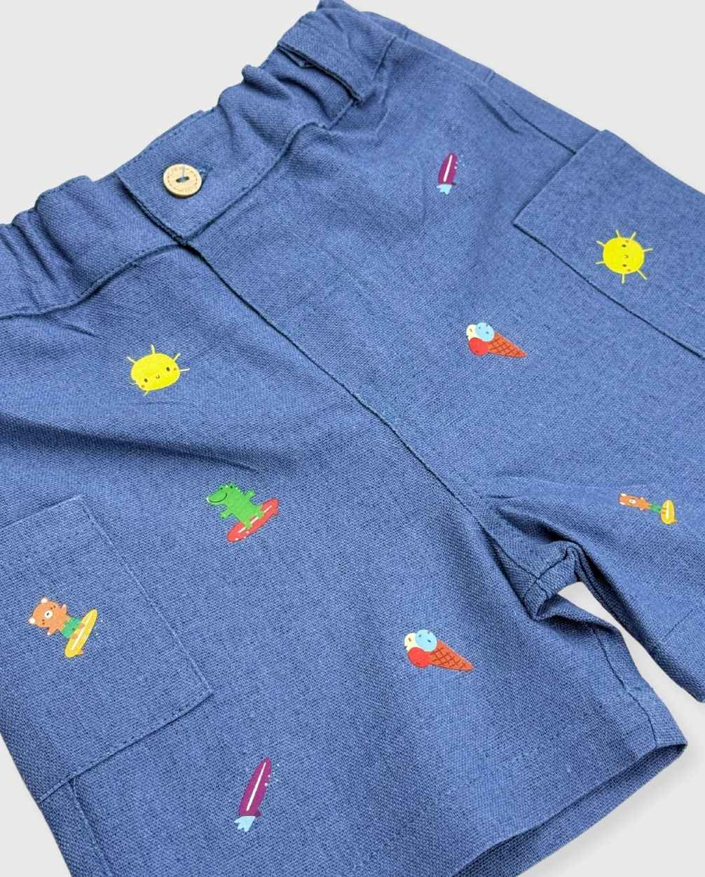 Conjunto Bermuda Lino Summer Short