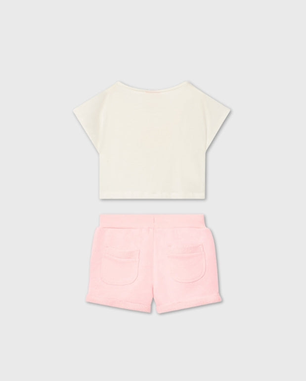 Conjunto Short Rosa Boboli Pink
