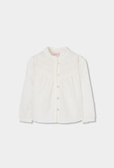 Blusa Manga Larga Detalle Bordado Blanco Boboli