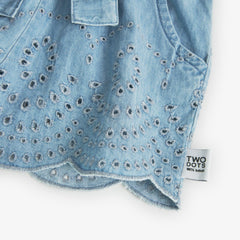 Enterizo Denim Bolero Bordado