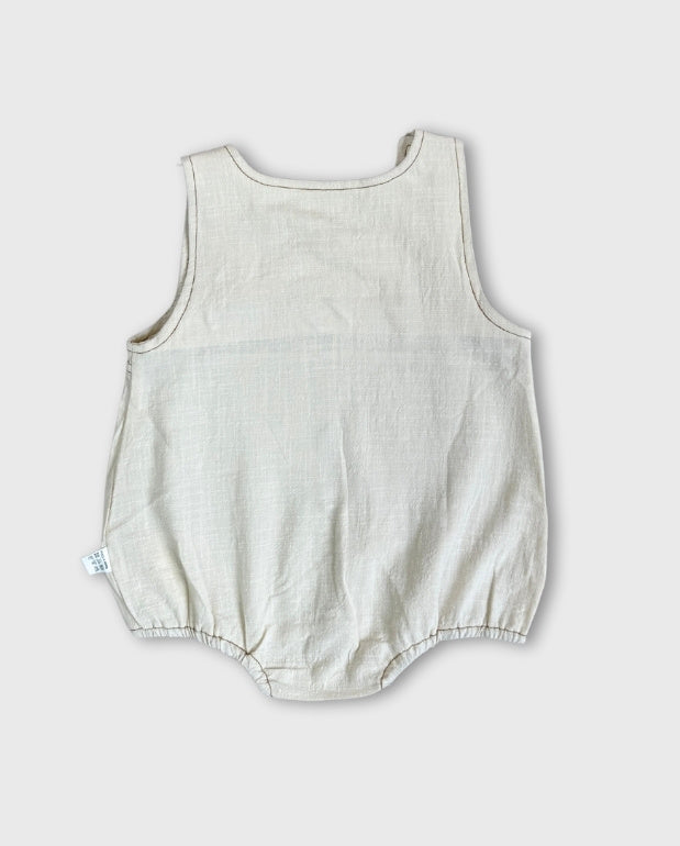 Body Bebé Niño Oso Beige