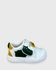 Tenis Velcro Hipopotamo Verde Ligero 