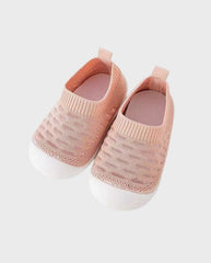 Medias con Suela Malla Bebés Pink