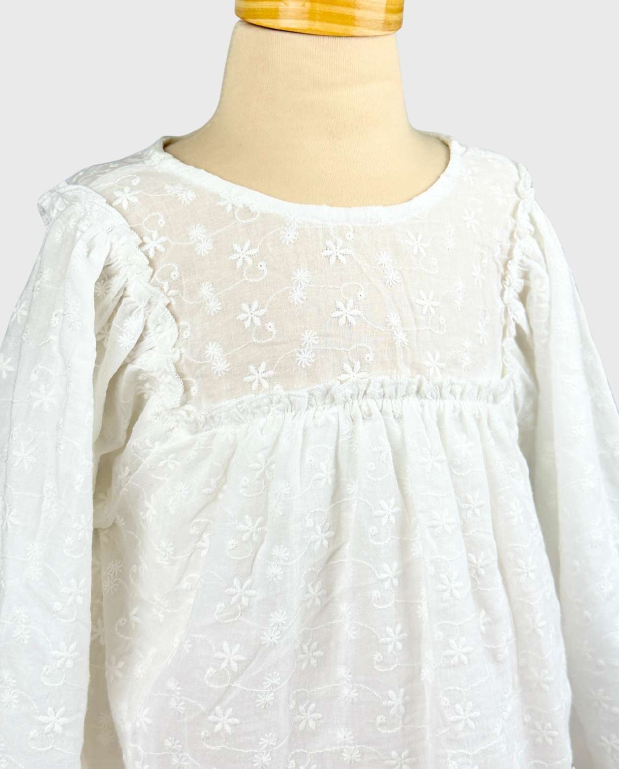 Conjunto Bebé Niña Blusa Flores Bordado Detalle