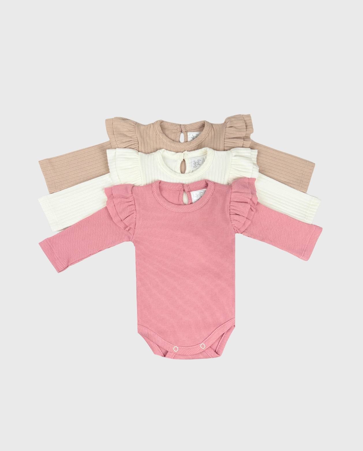 Set 3 Bodys Boleros Colores Pastel