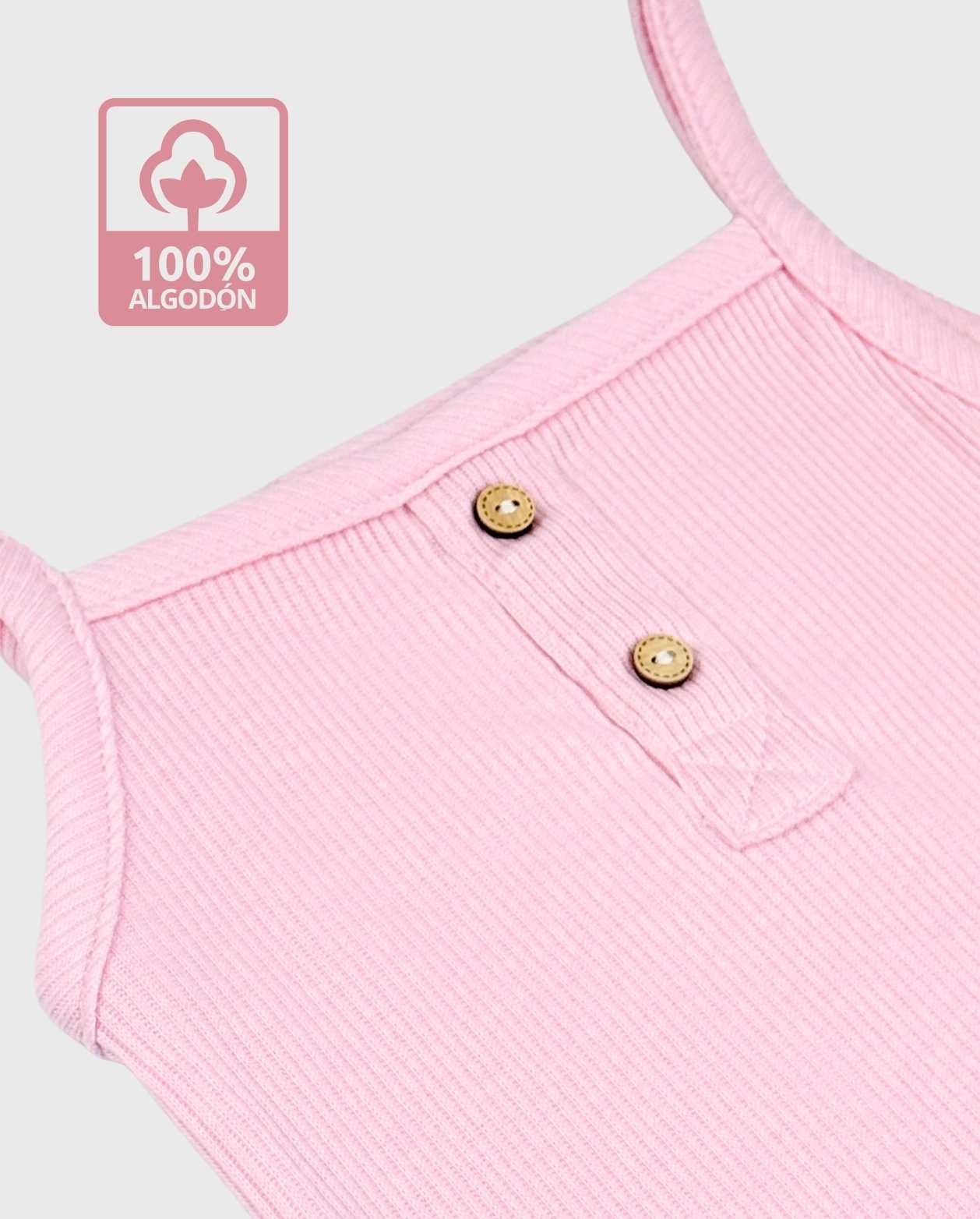 Set 3 Bodys Tirantes Colores Pastel Algodón 